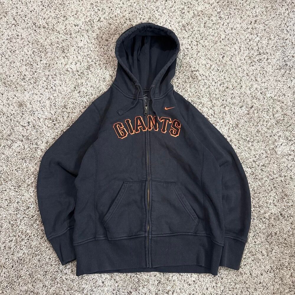 Nike Women's Black and Grey Hoodie